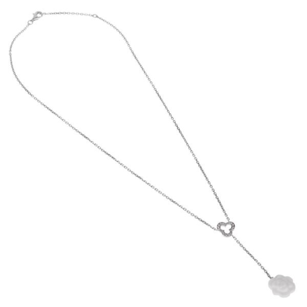 Chanel Camellia Diamond Drop Necklace