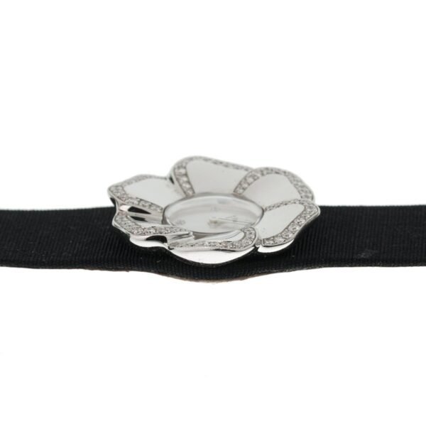 Chanel Camellia Diamond White Gold Watch - Image 2