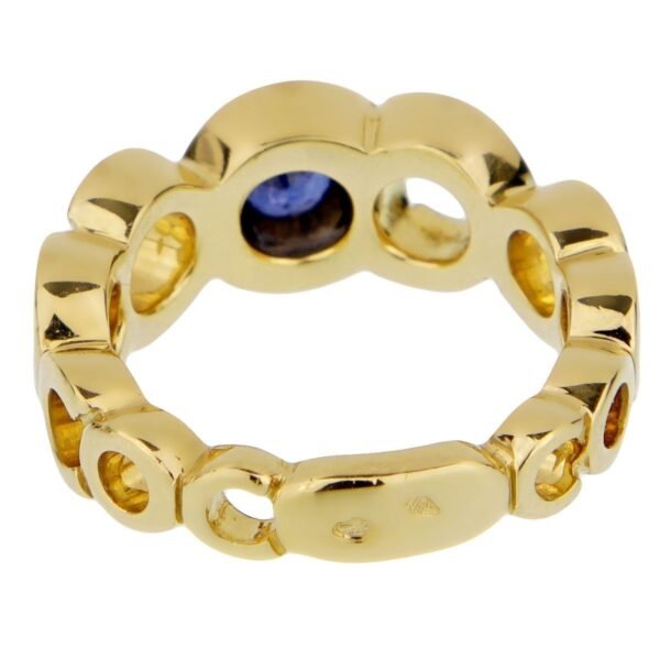 Chanel Coco Sapphire Yellow Gold Ring - Image 3