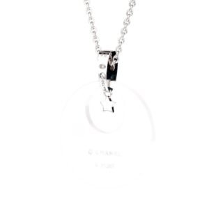 Chanel Comete Ceramic Diamond White Gold Necklace