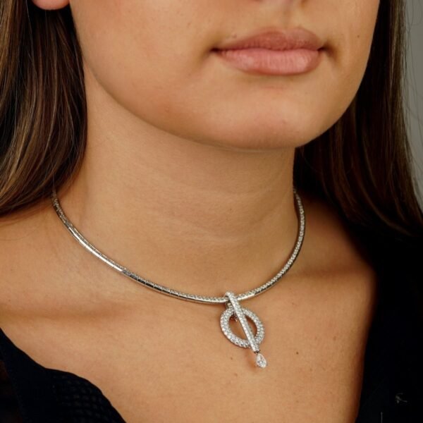 Chanel Diamond High Jewelry Pear Drop Necklace - Image 2