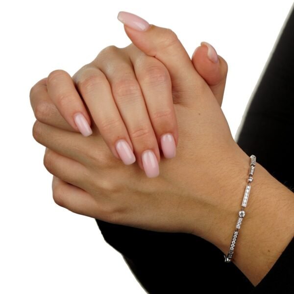 Chanel Diamond Tennis White Gold Bracelet - Image 3