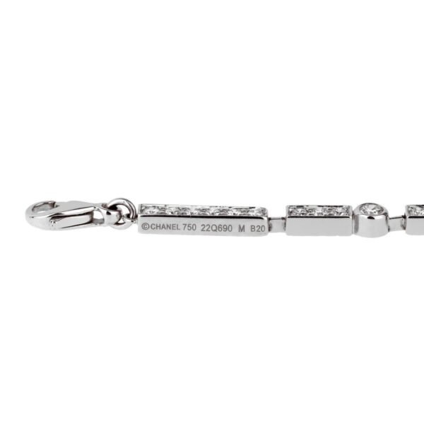 Chanel Diamond Tennis White Gold Bracelet - Image 2