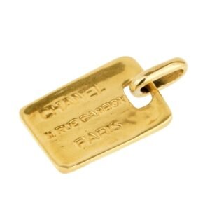 Chanel Dog Tag Yellow Gold Pendant