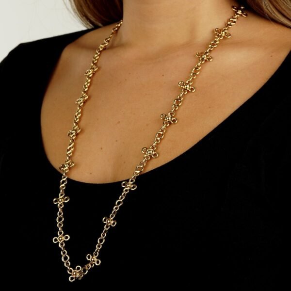 Chanel Gemstone 18k Yellow Gold Sautoir Necklace - Image 4