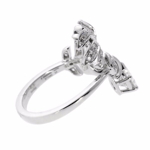 Chanel Plume Diamond Gold Cocktail Ring - Image 3