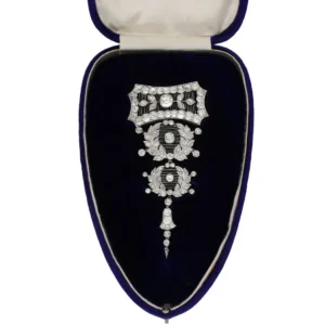 Child and Child Rare Magnificent Diamond Platinum Pendant Brooch, circa 1900