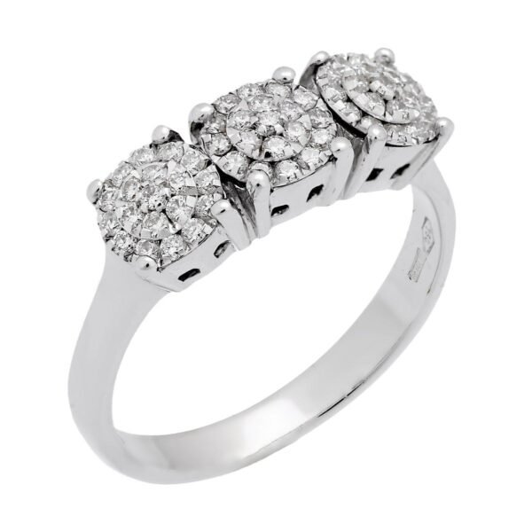 Chimento Past Present Future White Gold Diamond Ring
