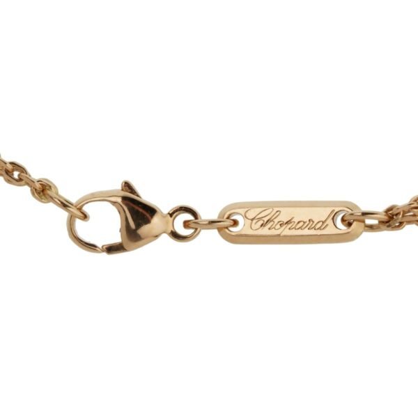 Chopard Double Rose Gold Cable Chain Link Necklace - Image 2