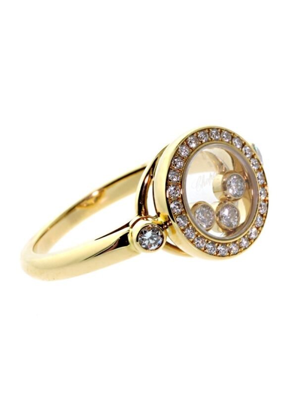 Chopard Happy Diamond Ring in 18k Yellow Gold 823957-0110 - Image 2