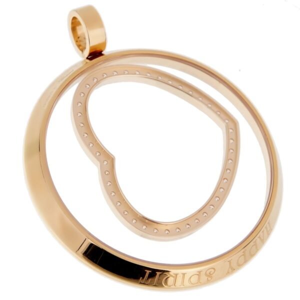 Chopard Happy Spirit Heart Yellow Gold Pendant Necklace - Image 4