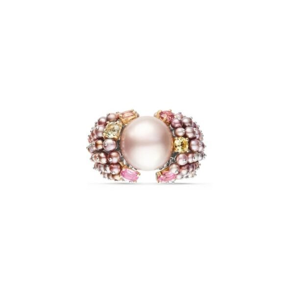 Comète des Mers Ring - White and rose gold, fine pearls