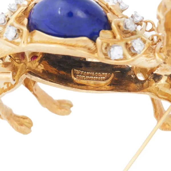 Diamond and Lapis Lazuli Camel Brooch Jean Schlumberger for Tiffany & Co. - Image 4