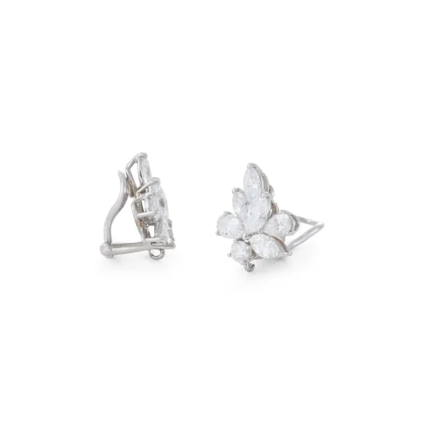 Diamond and Pearl Detachable Drop Ear Clips Tiffany & Co. - Image 5