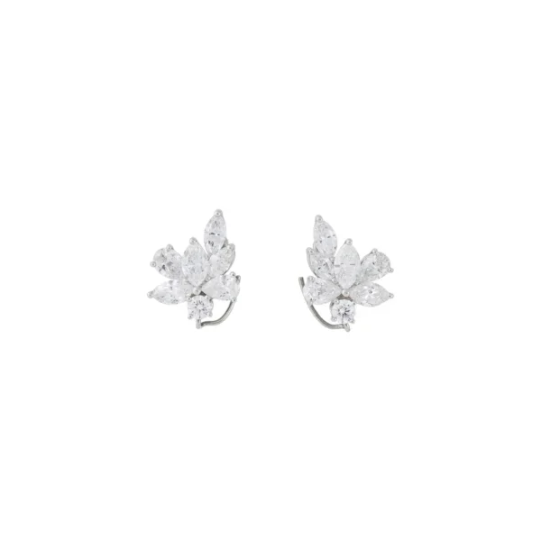 Diamond and Pearl Detachable Drop Ear Clips Tiffany & Co. - Image 4