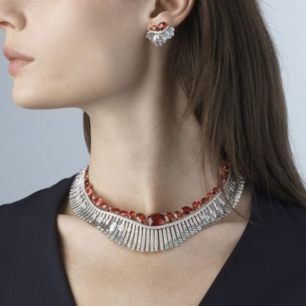 Buy Chaumet Escales Necklace - White and rose gold, red spinels, diamonds - Image 3