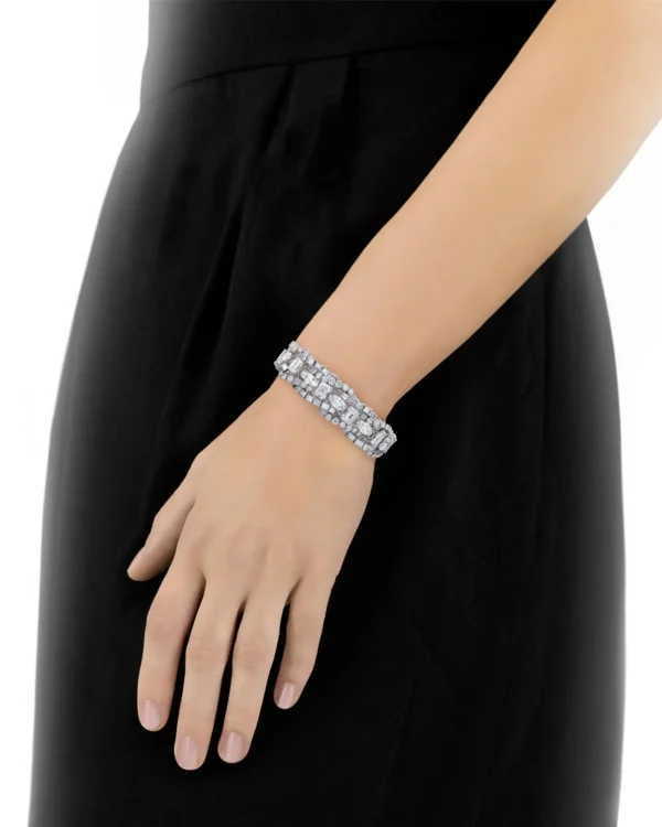 French Diamond Bracelet 55.00 Carat - Image 5