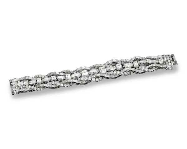 French Diamond Bracelet 55.00 Carat