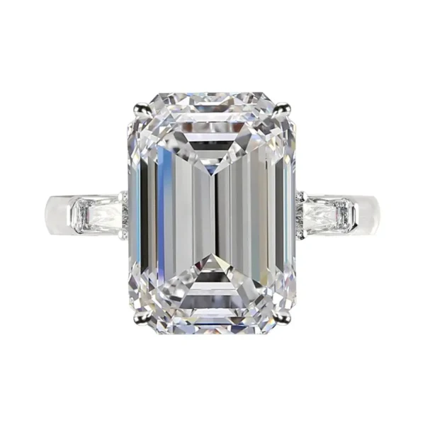 GIA Certified 4.21 Carat Emerald Cut Diamond Ring VS1 Clarity F colour