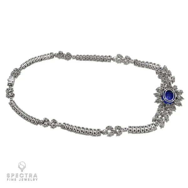 Graff Ceylon Sapphire Diamond Collar Necklace - Image 7