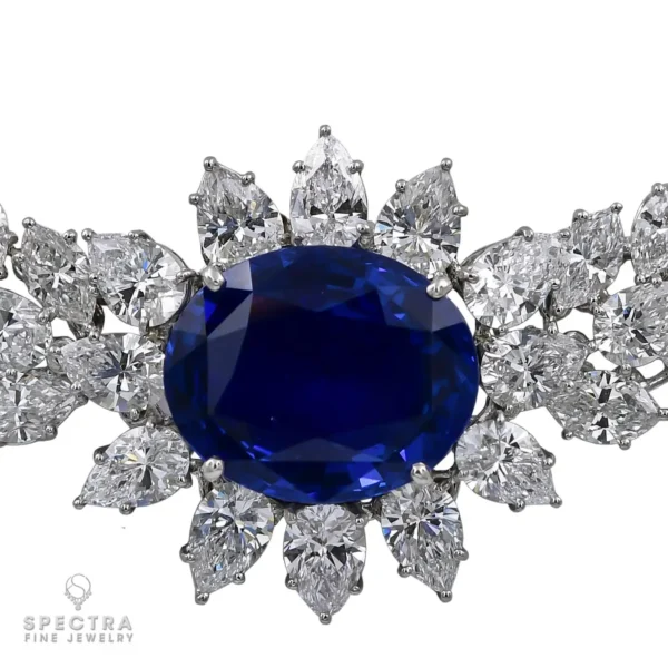 Graff Ceylon Sapphire Diamond Collar Necklace - Image 3