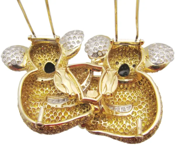 Graff Yellow Diamond Two Koala Bear Detachable Brooch - Image 7