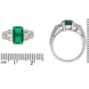 Gubelin Colombian Natural Unenhanced emerald and diamond ring, circa 1943. - Image 5