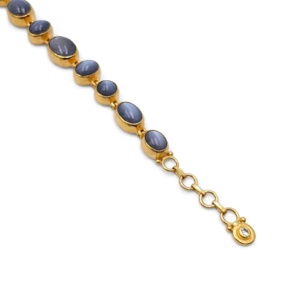 Gurhan 24 Karat Gold and Black Moonstone Bracelet - Image 6