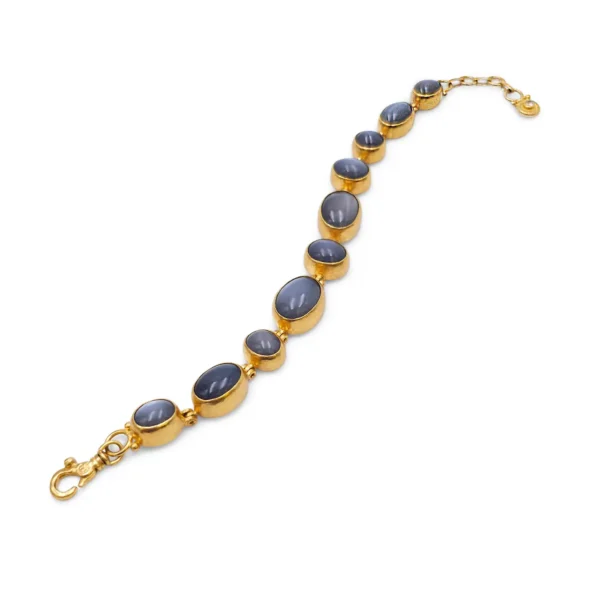 Gurhan 24 Karat Gold and Black Moonstone Bracelet - Image 3