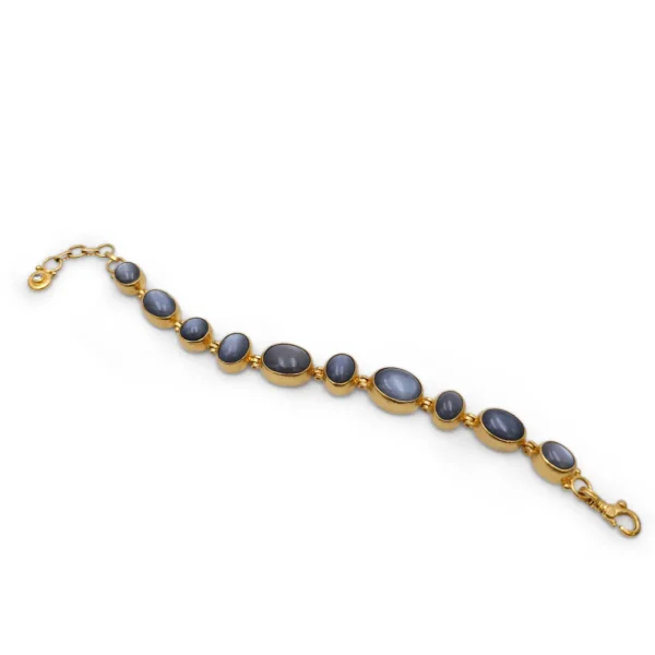 Gurhan 24 Karat Gold and Black Moonstone Bracelet - Image 4