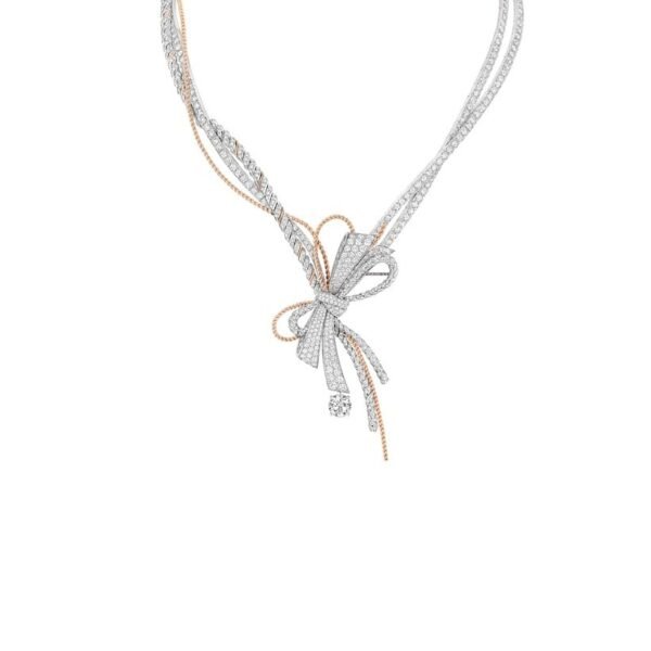 Buy Chaumet Insolence necklace - White gold, rose gold, diamonds