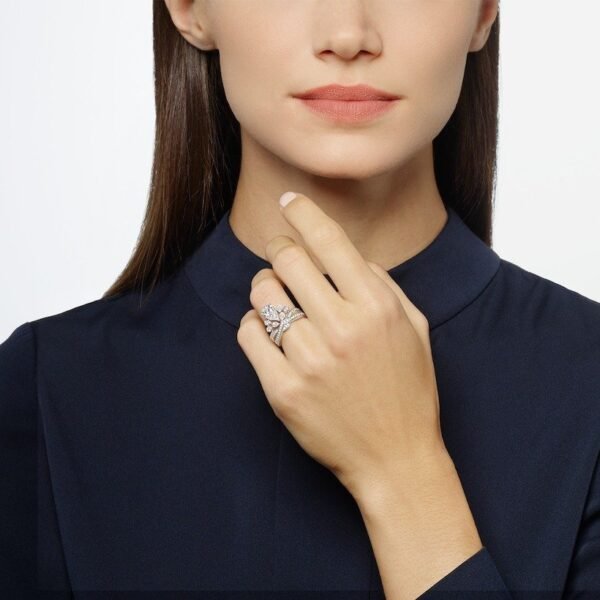 Joséphine Aigrette Impériale ring - Platinum, diamonds - Image 3