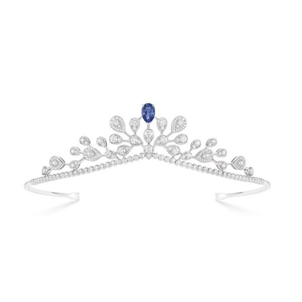 Joséphine Aigrette Impériale tiara - White gold, sapphire, diamonds