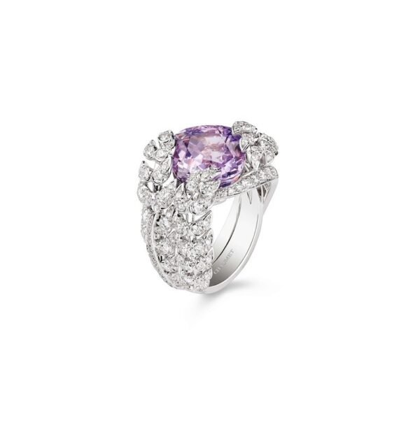 L'Épi de Blé de Chaumet Offrandes ring - White gold, purple sapphire, diamonds - Image 2