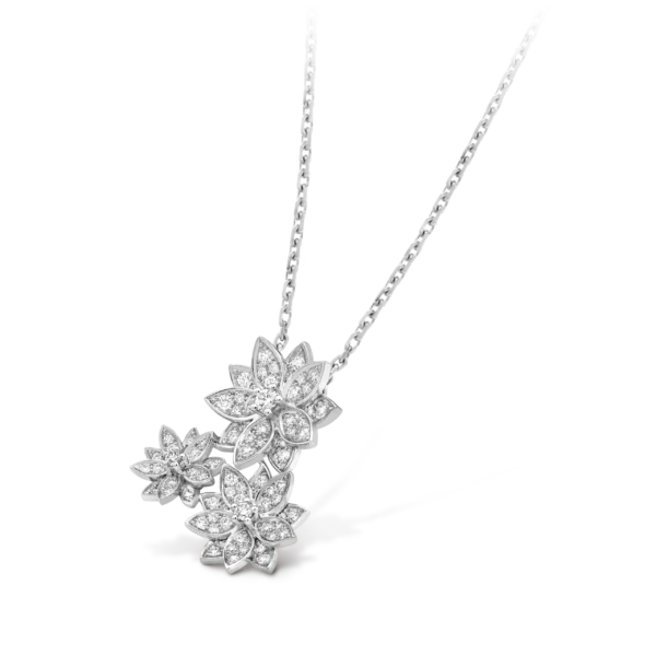 3 flowers Lotus pendant For Sale - Image 3