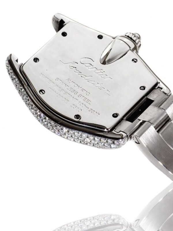 Cartier Roadster Stainless Steel Diamond Mens Watch - Image 3