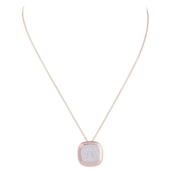 Robert Coin Carnaby Street Rose Gold Diamond Pendant Necklace