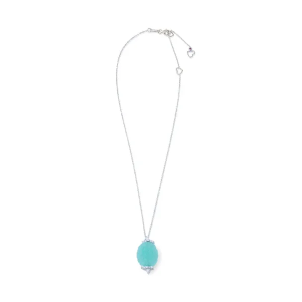 Roberto Coin Chalcedony and Diamond Necklace - Image 3