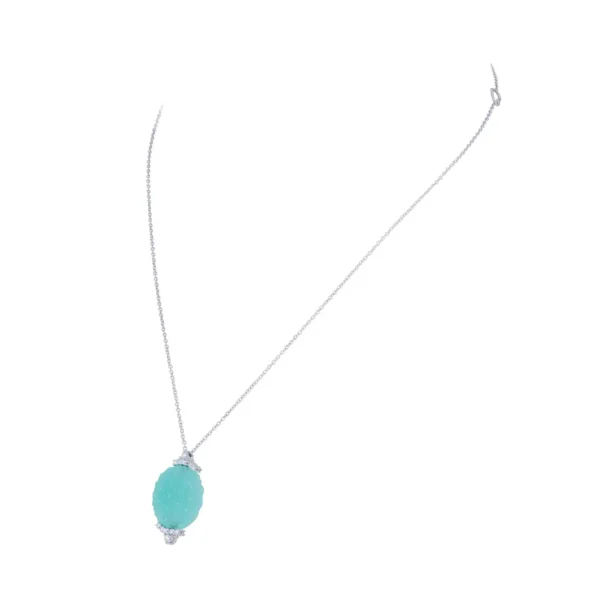 Roberto Coin Chalcedony and Diamond Necklace - Image 2