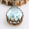 Russian Art Nouveau Aquamarine Necklace and Ring, St. Petersburg, c. 1910 - Image 6