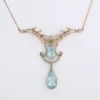 Russian Art Nouveau Aquamarine Necklace and Ring, St. Petersburg, c. 1910 - Image 3