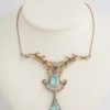 Russian Art Nouveau Aquamarine Necklace and Ring, St. Petersburg, c. 1910 - Image 4