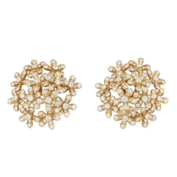 Socrate Diamond Earrings in 18K Yellow Gold - Image 4