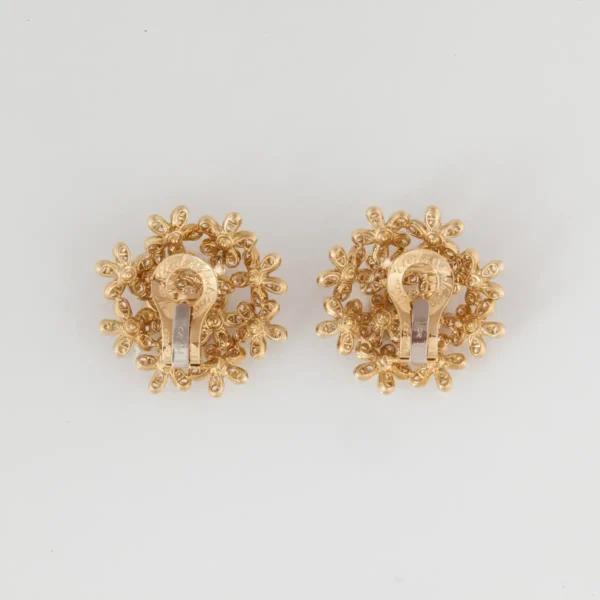 Socrate Diamond Earrings in 18K Yellow Gold - Image 2