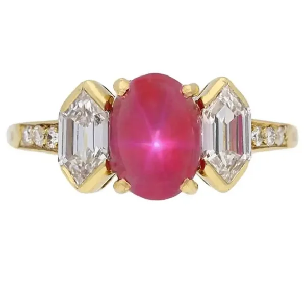 Star Ruby Diamond Gold Ring Tiffany & Co. - Image 2