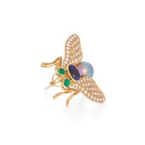 Tahitian Pearl Tanzanite and Diamond Brooch – Tiffany & Co.