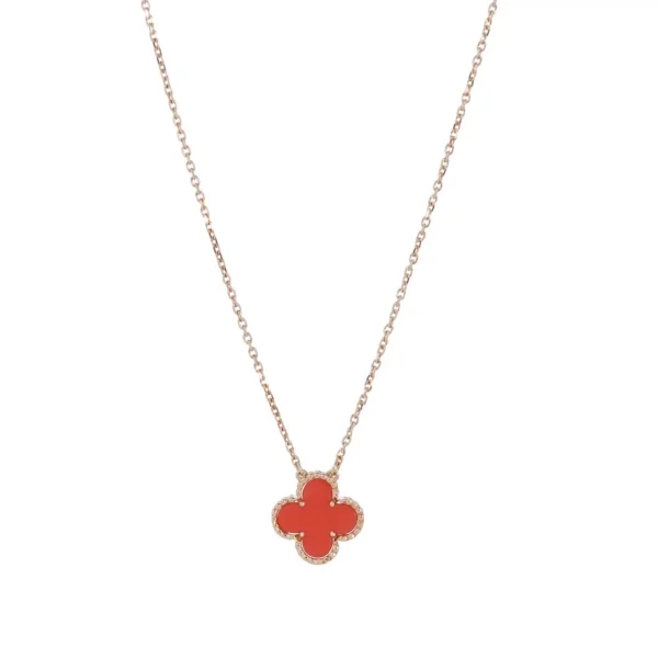 Buy Vintage Alhambra Coral Pendant - Image 3