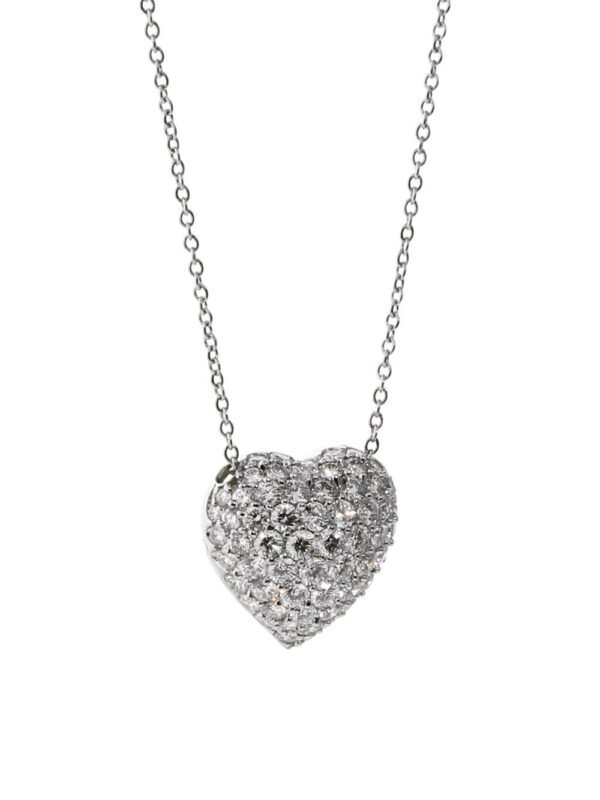 Cartier High Jewelry Heart Diamond Necklace in Platinum
