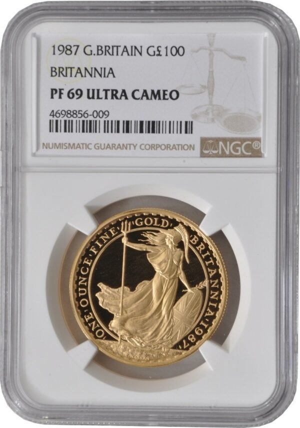 1987 Proof 1oz Gold Britannia Coin NGC PF69