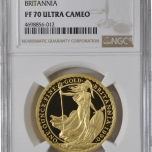 1oz 1990 Proof Gold Britannia Coin NGC PF70